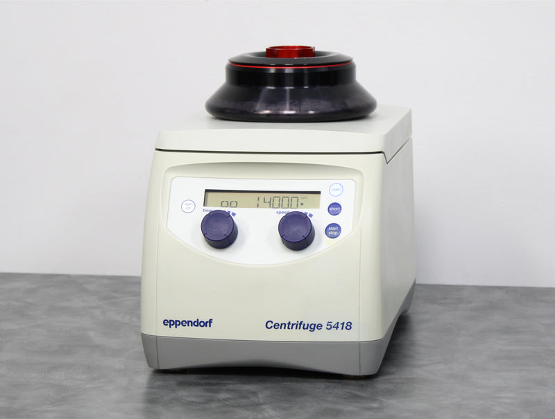 Eppendorf 5418 Benchtop Microcentrifuge with Fixed Angle Rotor FA-45-18-11