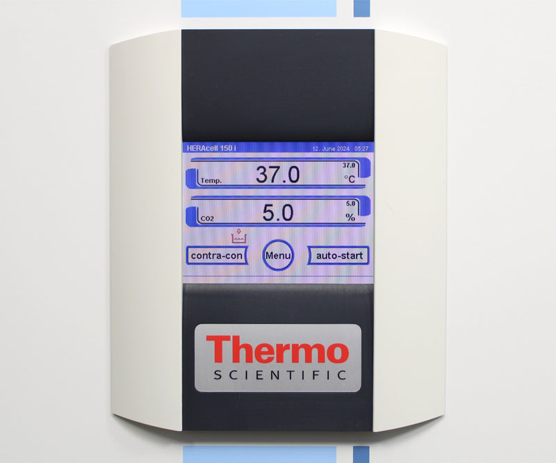 Thermo Scientific HERAcell 150i Copper Lined Stacked CO2 Incubators Control Screen of Lower Unit