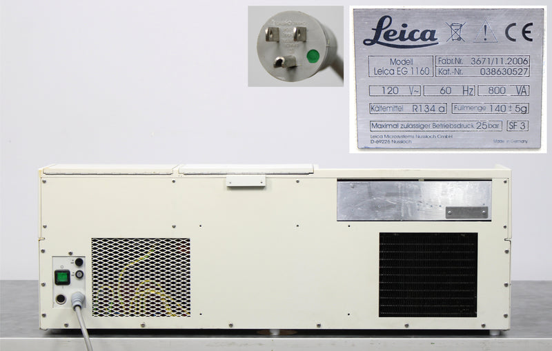 Leica EG1160 Tissue Embedding Center with Cold Plate 038630527