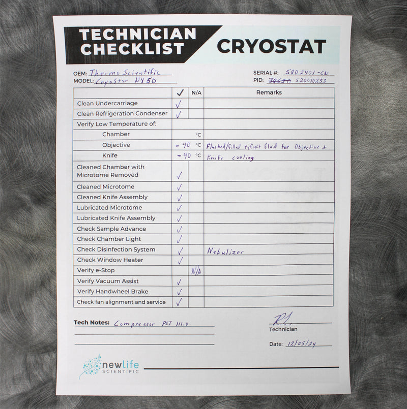 Thermo Scientific Shandon CryoStar NX50 HOVPD Cryostat Microtome 957130