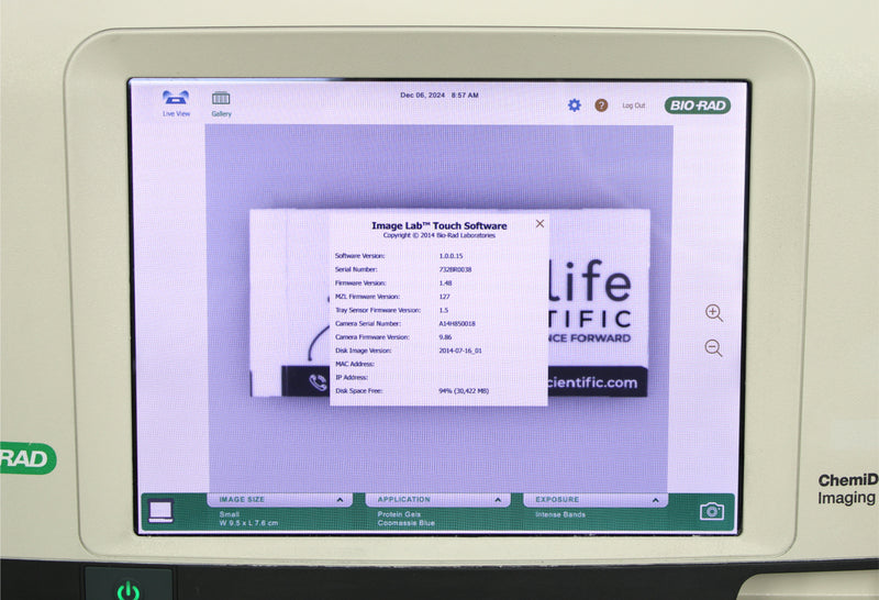 Bio-Rad ChemiDoc Touch Imaging System Chemiluminescence Fluorescence Detection