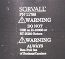 Sorvall 11788 Rotor Swing-Bucket Specifications