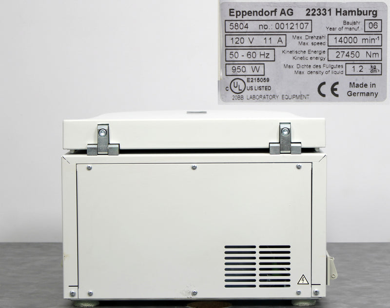 Eppendorf 5804 High-Speed Benchtop Centrifuge