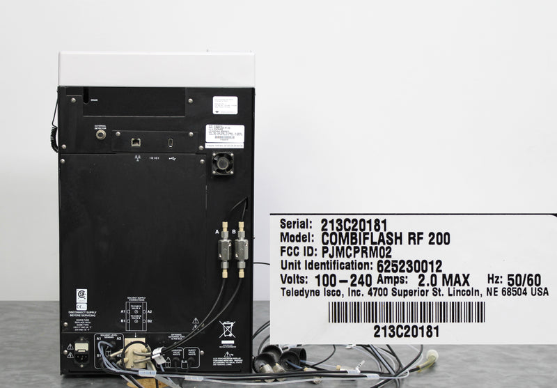 Teledyne Isco CombiFlash Rf 200 625230012 Automated Flash Chromatography