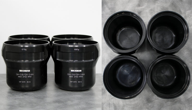 x4 Beckman GH-3.8/GH-3.8A Rotor Buckets