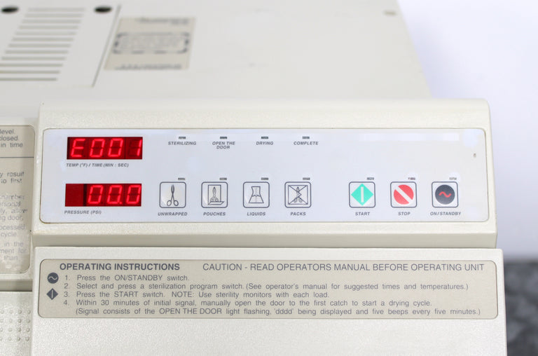Midmark Ritter M9D AutoClave Automatic Steam Sterilizer M9D-001 and 2 Trays