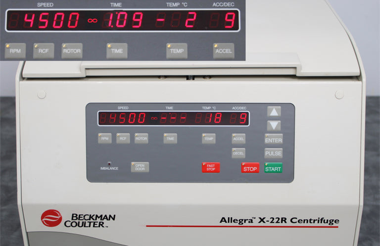 Beckman Coulter Allegra X-22R Refrigerated Benchtop Centrifuge and SX4250 Rotor