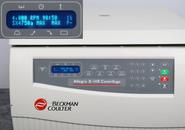 Beckman Coulter Allegra X-14R A99465 Refrigerated Benchtop Centrifuge with Rotor