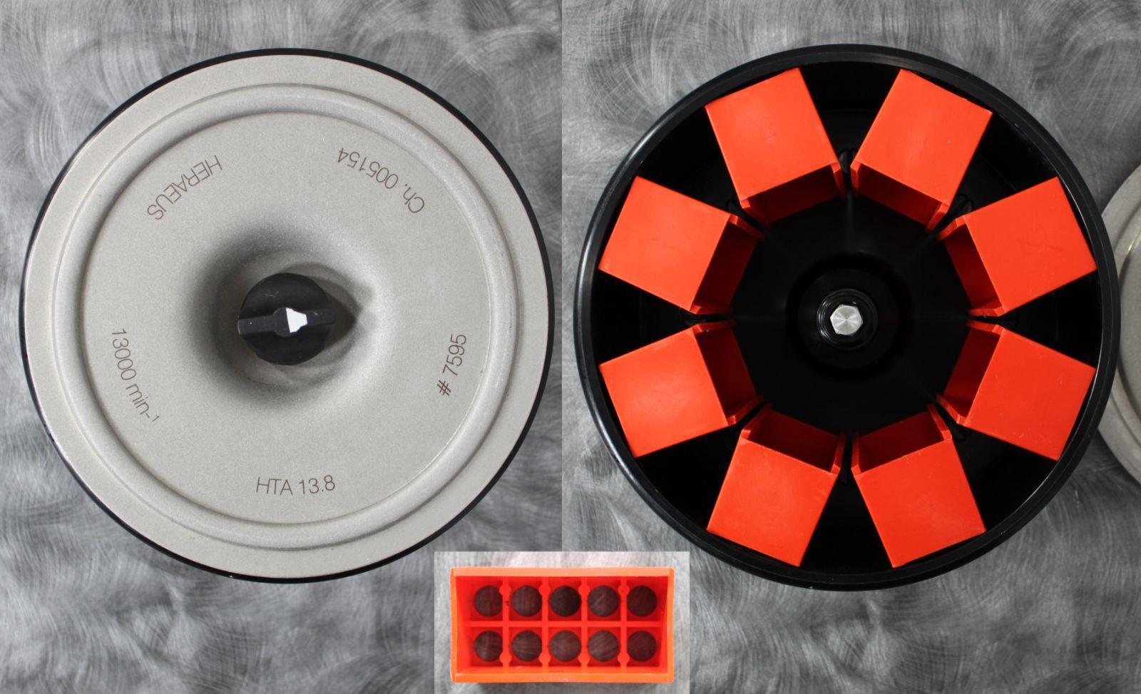 Drum Rotor Racks Heraeus HTA 13.8 Centrifuge Drum Rotor w/ Racks for Biofuge Primo