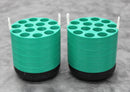 x2 Beckman Coulter Allegra Centrifuge Rotor Adapters 349950 6-Disc 14 x 15mL