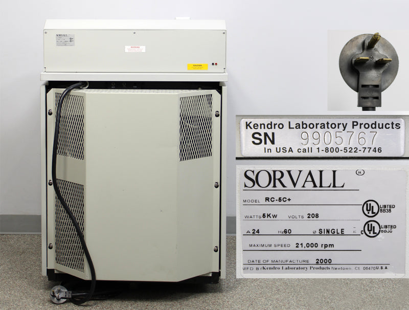 Kendro Sorvall RC-5C Plus High-Speed Refrigerated Floor Centrifuge RC-5C+ 208V