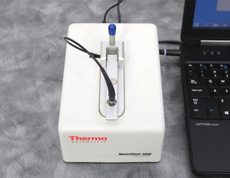 Thermo Scientific NanoDrop 1000 ND-1000 UV/Vis Spectrophotometer with Laptop & Software