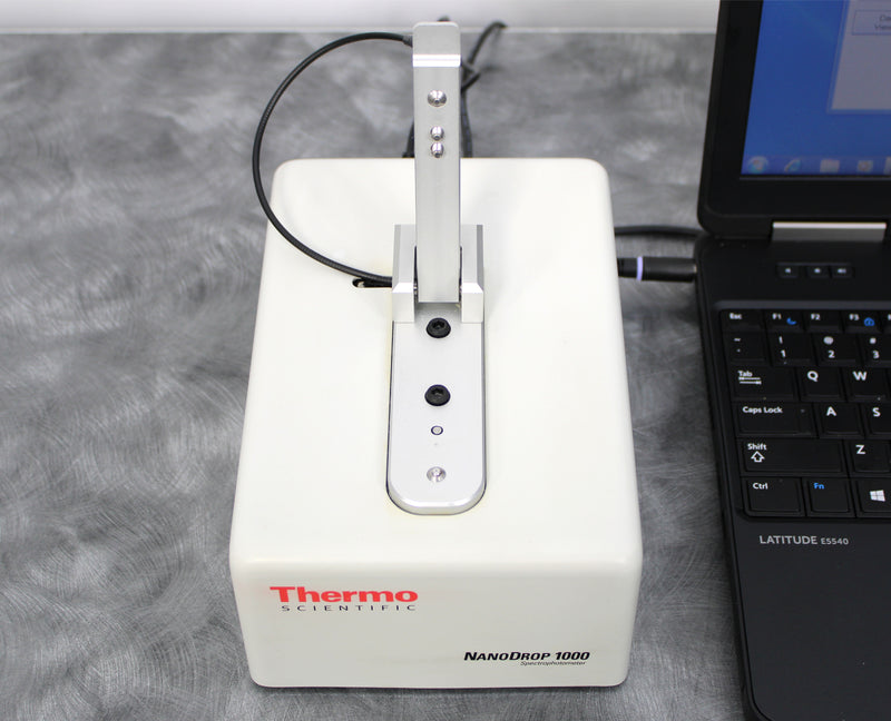 Thermo Scientific NanoDrop 1000 ND-1000 UV/Vis Spectrophotometer with Laptop & Software