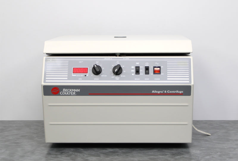 Beckman Coulter Allegra 6 Benchtop Centrifuge 366802 and GH-3.8 Swing Rotor