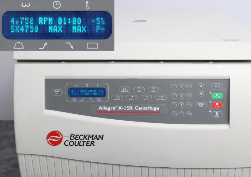 Beckman Coulter Allegra X-15R 392932 Refrigerated Benchtop Centrifuge with Rotor