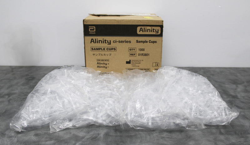 Alinity ci Series 1,000 Sample Cups 01R3801 F/Abbott Architect Series Analyzers