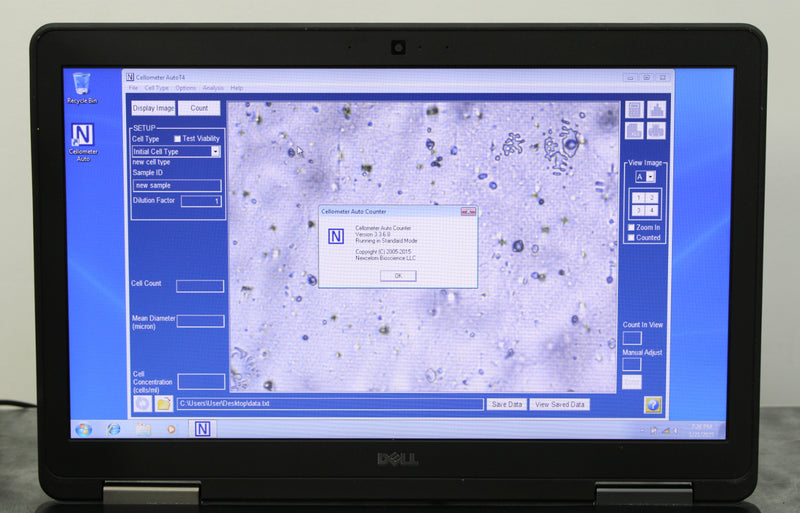 Nexcelom Bioscience Cellometer Auto T4 Plus Automated Cell Counter and Laptop