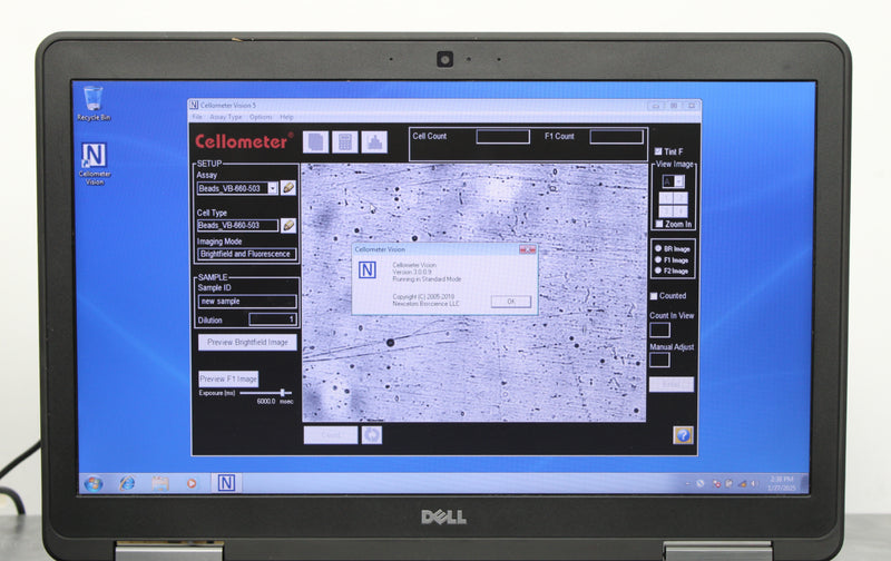 Nexcelom Bioscience Cellometer Vision Cell Profiler with Laptop