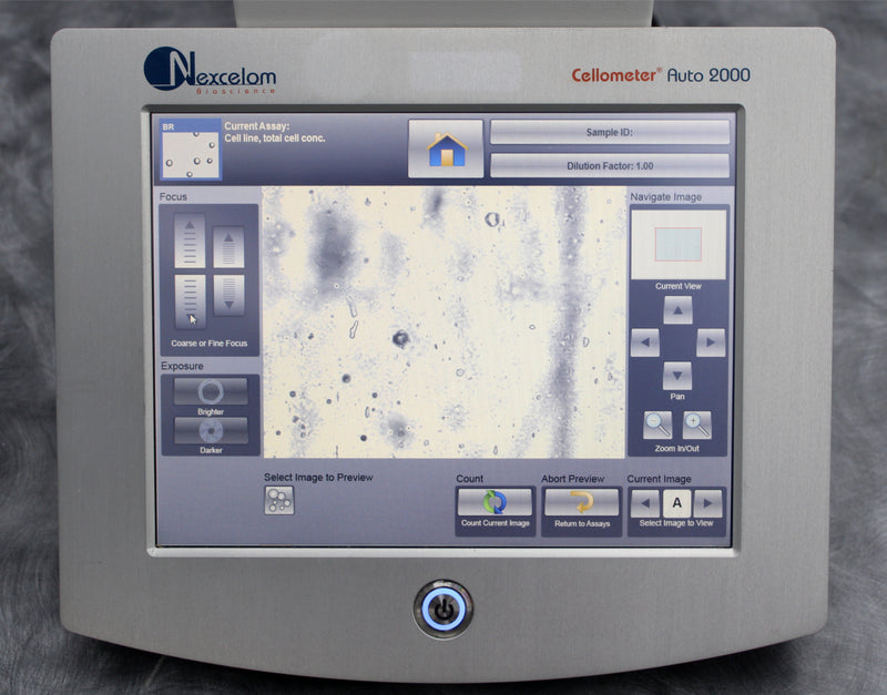 Nexcelom Bioscience Cellometer Auto 2000 Cell Profiler Cell Counter Screen