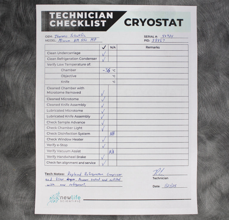 Thermo Scientific Microm HM 550 MP Cryostat Microtome 956524 with Foot Switch