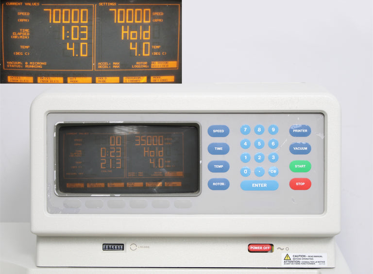 Beckman Coulter ProteomeLab XLI-70K Optima Ultracentrifuge and XLA Monochromator