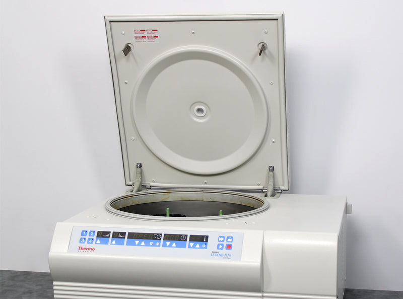 Thermo Sorvall Legend RT+ Refrigerated Benchtop Centrifuge Lid Open