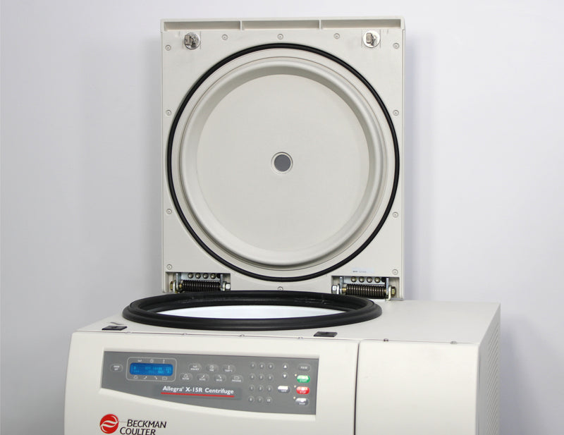 Beckman Coulter Allegra X-15R Refrigerated Benchtop Centrifuge Lid Open