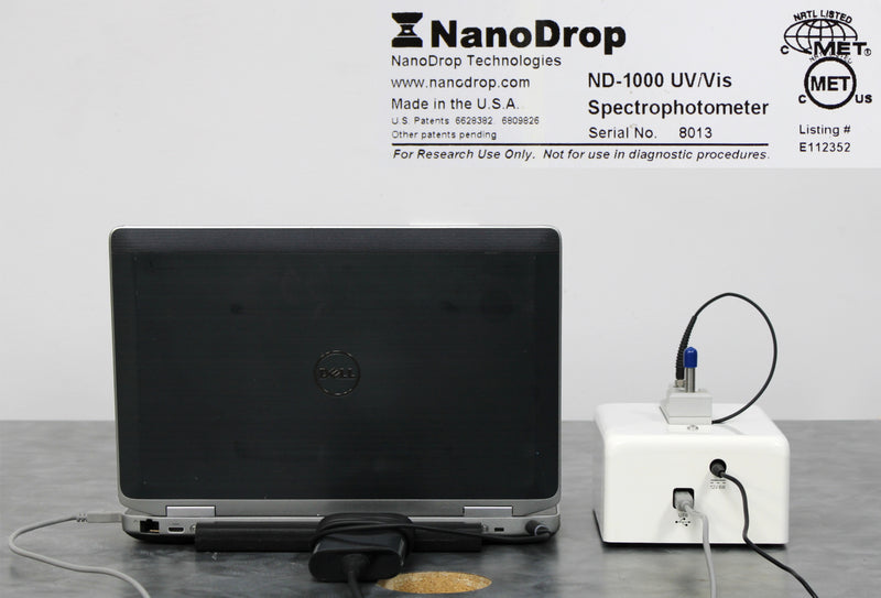 NanoDrop Technologies ND-1000 UV/Vis Spectrophotometer with Laptop