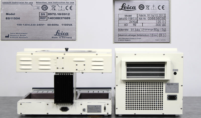 Leica EG1150H Tissue Embedding Center 038837689 w/ EG1150C3 Cold Plate 038838038