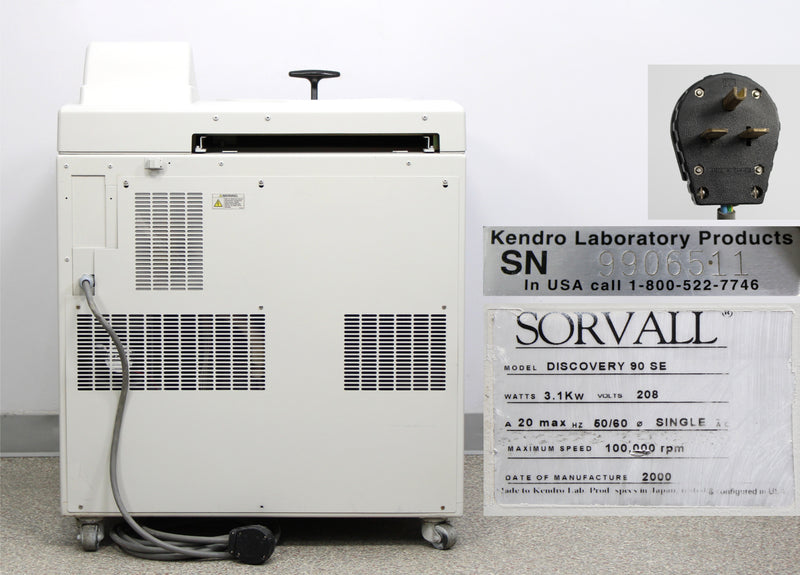 Kendro Sorvall Discovery 90SE Refrigerated Floor Ultracentrifuge