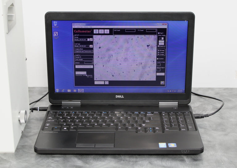 Nexcelom Bioscience Cellometer Vision Cell Profiler and Laptop