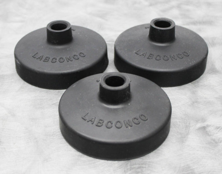 x3 Labconco 75444 Silicone Rubber Freeze Dryer Flask Tops