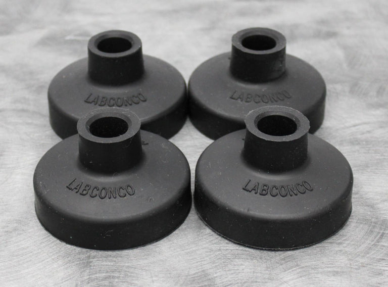 x4 Labconco 75442 Silicone Rubber Freeze Dryer Flask Tops