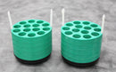 x2 Beckman Coulter 14x15mL Swing Bucket Allegra Rotor Adapters 339180