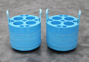 x2 Jouan 11174191 Conical Tube Adapter 4x50mL / 7x3mL Swing Bucket Rotor Adapter
