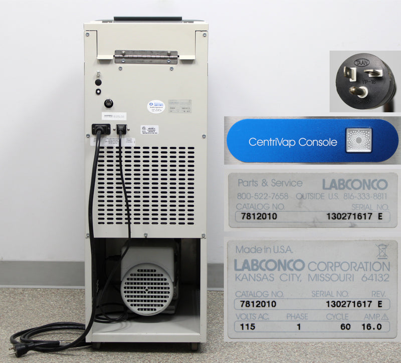 Labconco CentriVap Mobile System Centrifugal Vacuum Concentrator 7812010