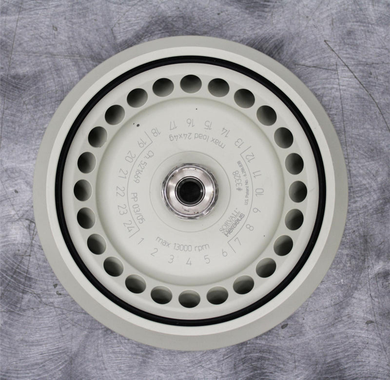 Sorvall Heraeus 3328 Centrifuge Fixed Angle Rotor 24 x 1.5/2mL 13,000 RPM