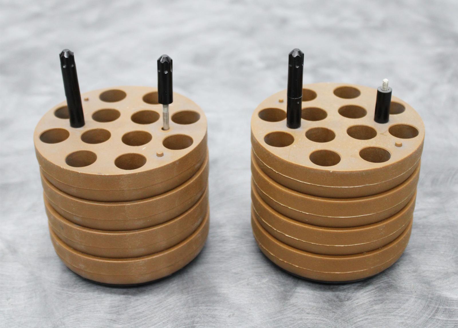 Lot of 2 Thermo Scientific 12x14mL Centrifuge Rotor Bucket Adapters 75