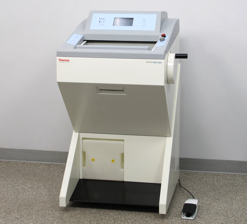 Thermo Scientific Microm HM 550 OMP Cryostat Microtome 956554 with Foot Switch