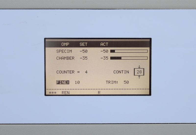 Thermo Scientific Microm HM 550 Cryostat Control Screen