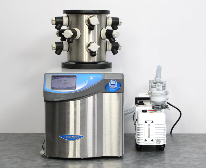 Labconco FreeZone 2.5L -84°C Benchtop Freeze Dryer 710201000 w/ Pump & Manifold