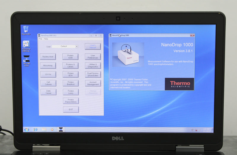 Dell Laptop with NanoDrop 1000 v3.8.1 Software Installed