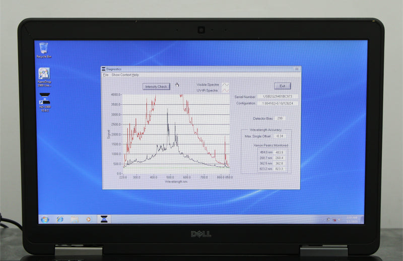 Dell Laptop with NanoDrop 1000 v3.8.1 Software Installed