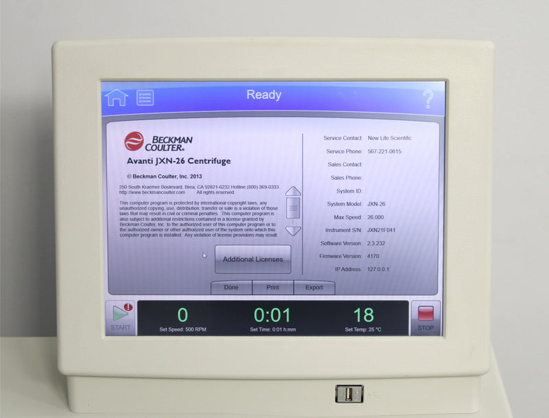 Beckman Coulter Avanti JXN-26 Floor Centrifuge