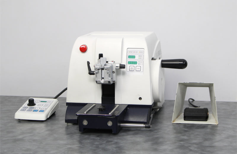 Leica RM2255 Rotary Microtome 14050237960 with Controller and Foot Switch