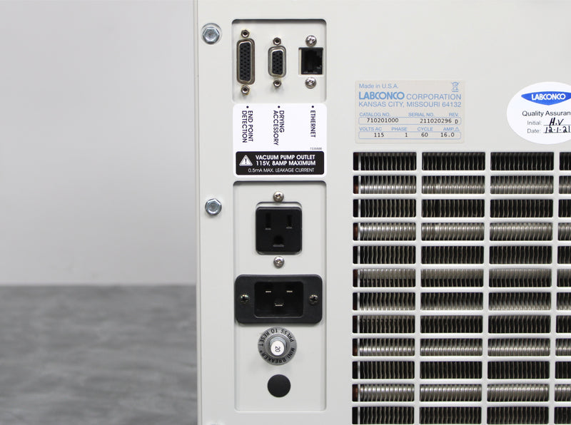 Labconco FreeZone 2.5L -84°C Benchtop Freeze Dryer Ports