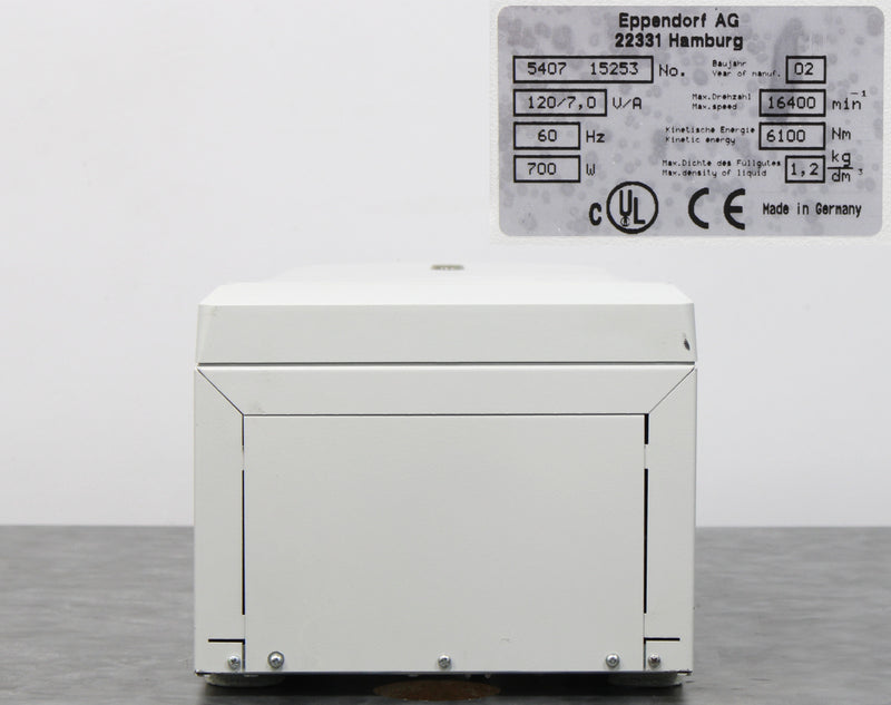 Eppendorf 5417R Refrigerated Benchtop Microcentrifuge 5407 with FA45-30-11 Rotor