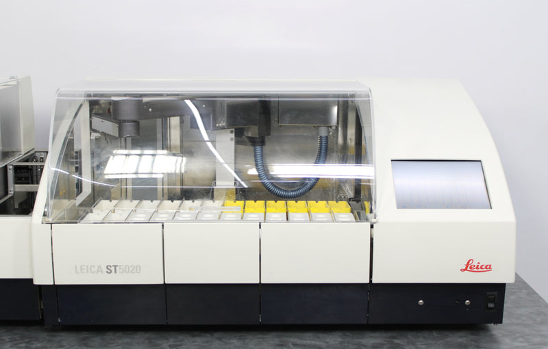 Leica ST5020 Automated Slide Stainer with CV5030 Coverslipper & Transfer Station