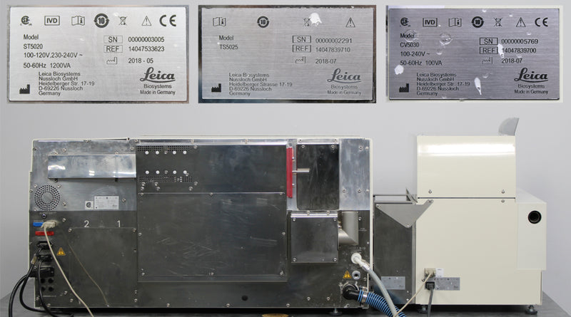 Leica ST5020 Automated Slide Stainer with CV5030 Coverslipper & Transfer Station
