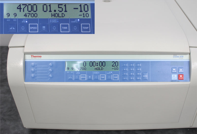 Thermo Sorvall Legend XTR 75004521 Refrigerated Benchtop Centrifuge and Rotor